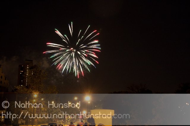 Minneapolis fireworks on 4 July 2010